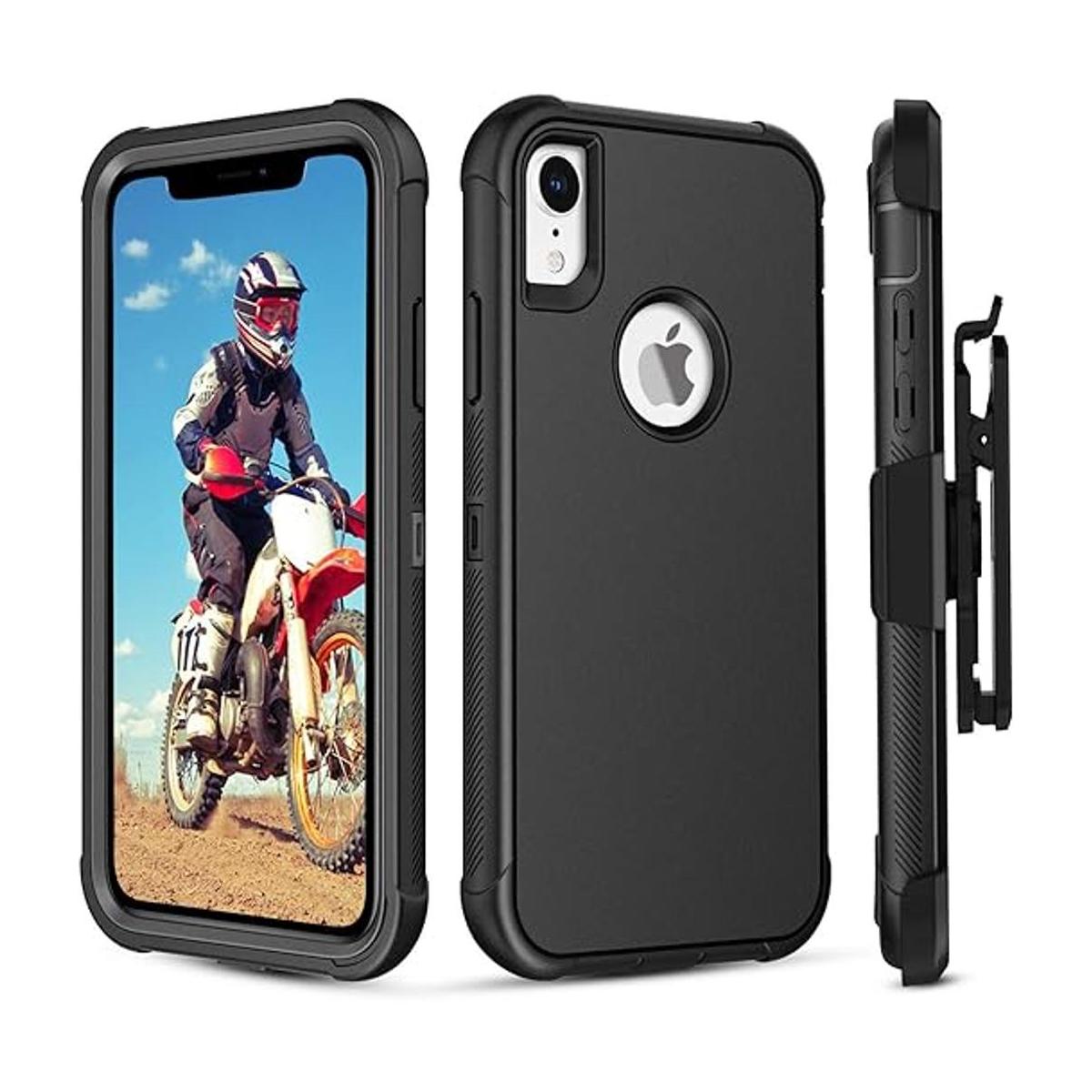 BENTOBEN Funda para iPhone XR con clip para cinturón