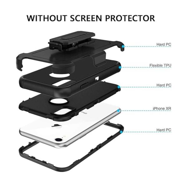 BENTOBEN Funda para iPhone XR con clip para cinturón_2