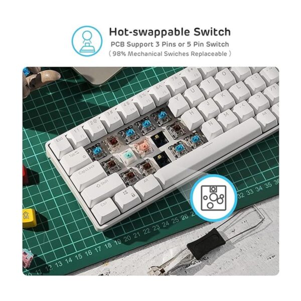 RK ROYAL KLUDGE RK61 Teclado mecánico inalámbrico 60_4