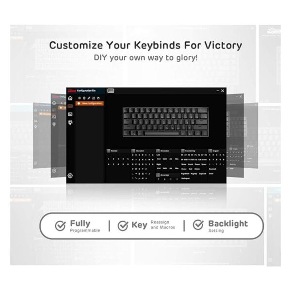 RK ROYAL KLUDGE RK61 Teclado mecánico inalámbrico 60_6