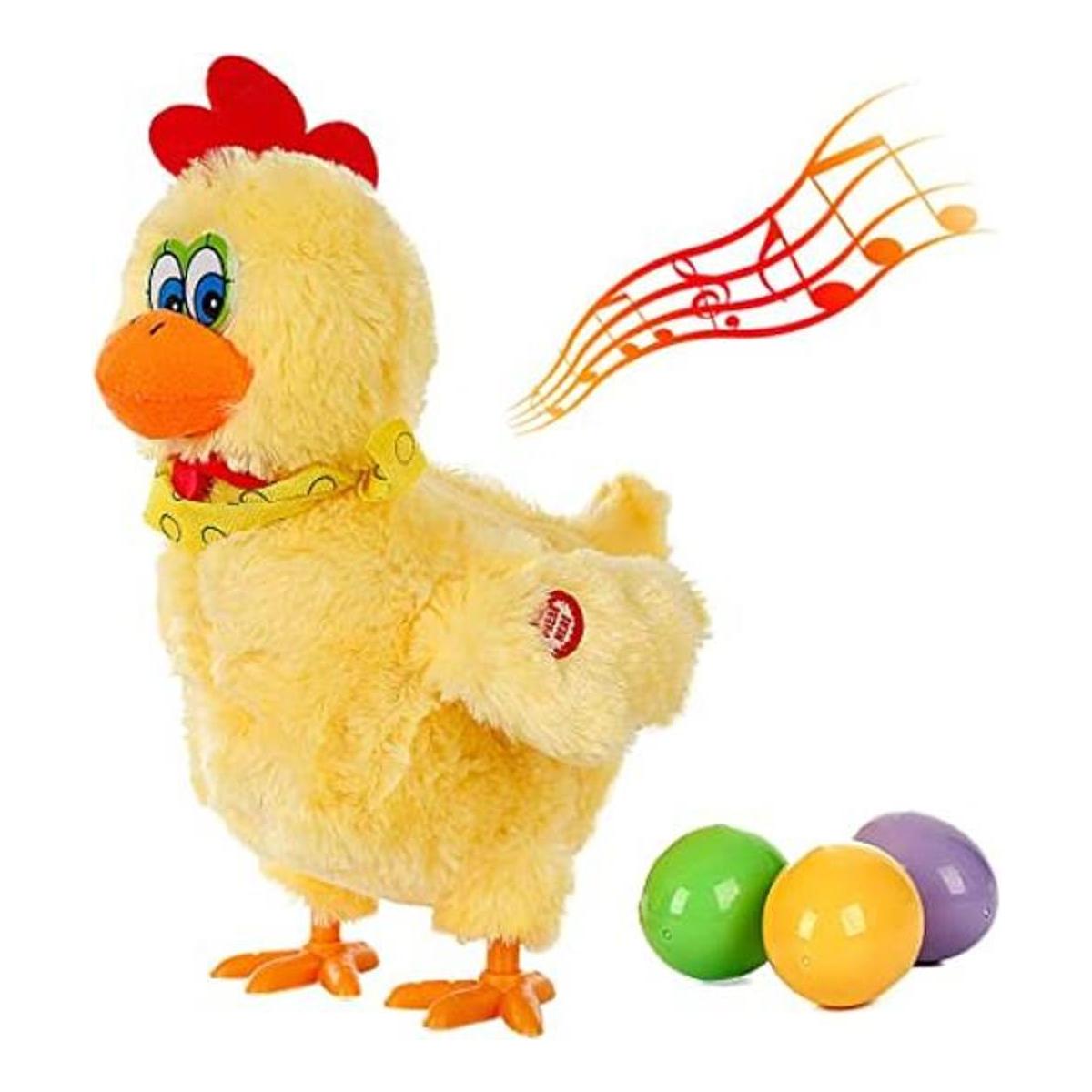 Muñeca de juguete de pollo para poner huevos pollo