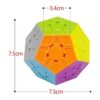 Cubo de velocidad Megaminx sin calcomanías de 3 x 3 x 3_3