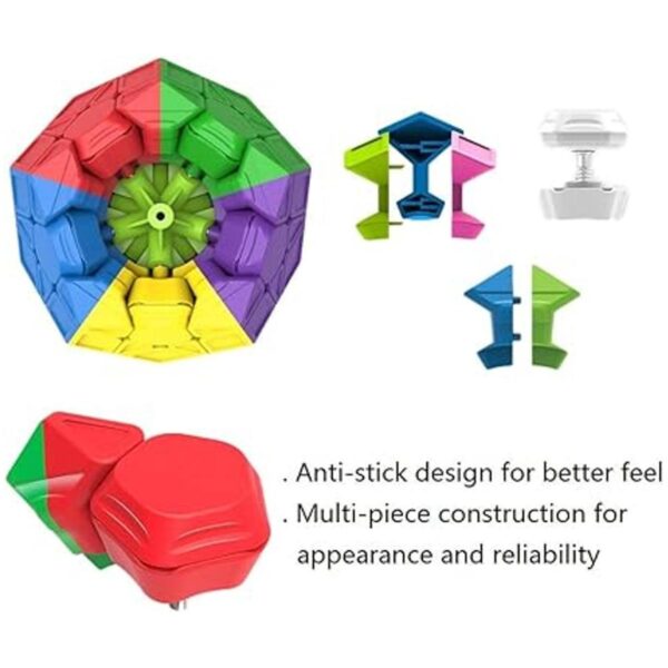 Cubo de velocidad Megaminx sin calcomanías de 3 x 3 x 3_4