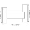 Miyili B02B2 Gancho para toalla de acero inoxidable SUS