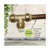 Pex Fittings Tee Push Fit Plumbing Tee 12 pulgadas_3