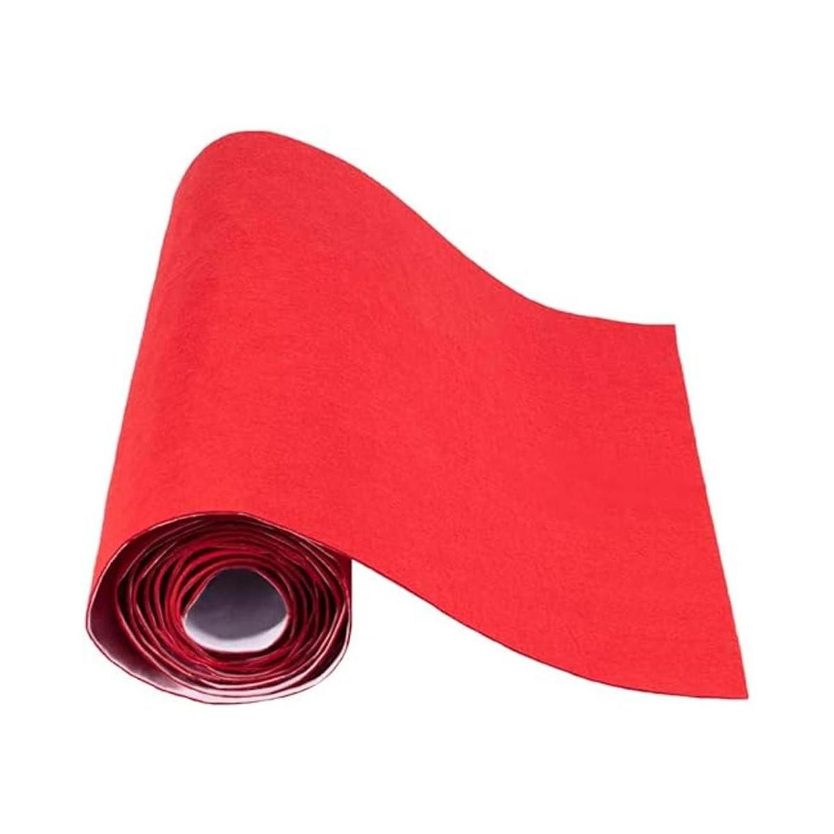BENECREAT Hoja de tela de fieltro autoadhesiva roja de