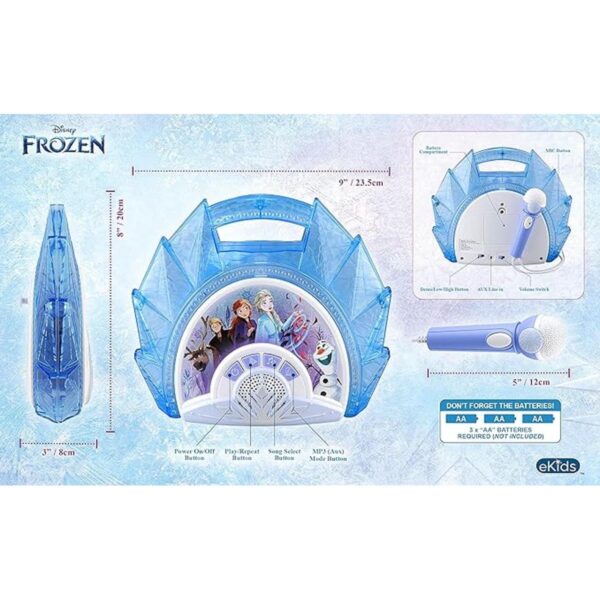 Estéreo portátil de Frozen 2 canta conmigo con micrófono_5