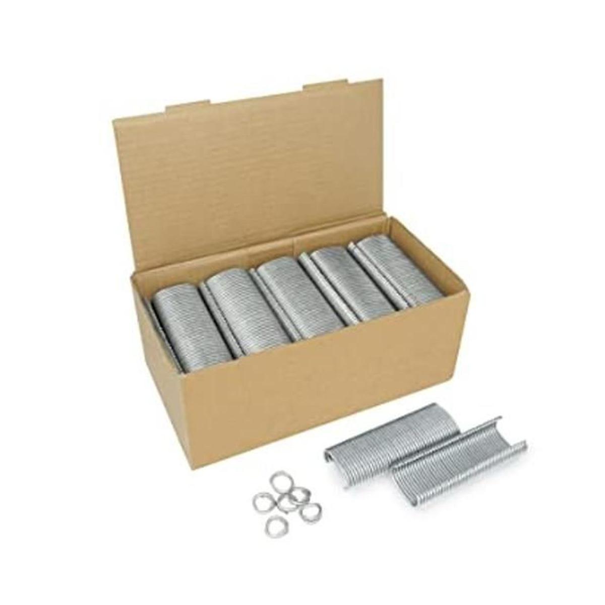 KIMSING Grapas de anillo de cerdo de aleación de zinc y