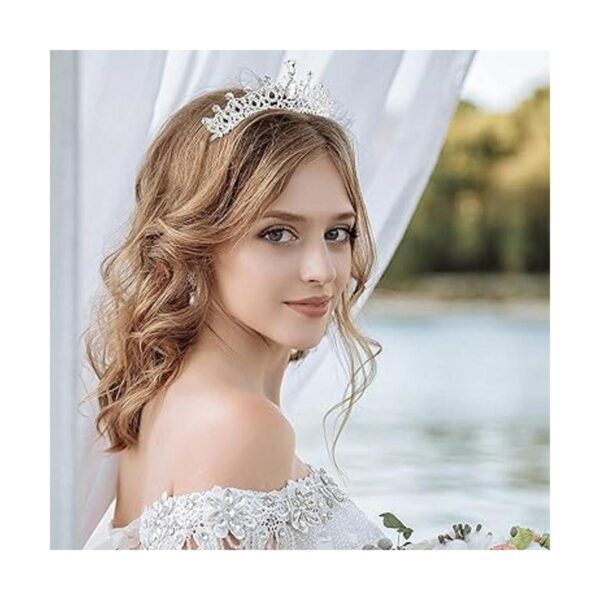 Paquete de 2 tiara corona de regalo para mujeres y niñas_3