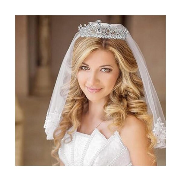 Paquete de 2 tiara corona de regalo para mujeres y niñas_4