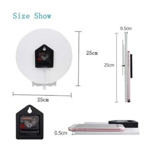 Pfrewn Lunar Star Cat Van Gogh Reloj de pared silencioso