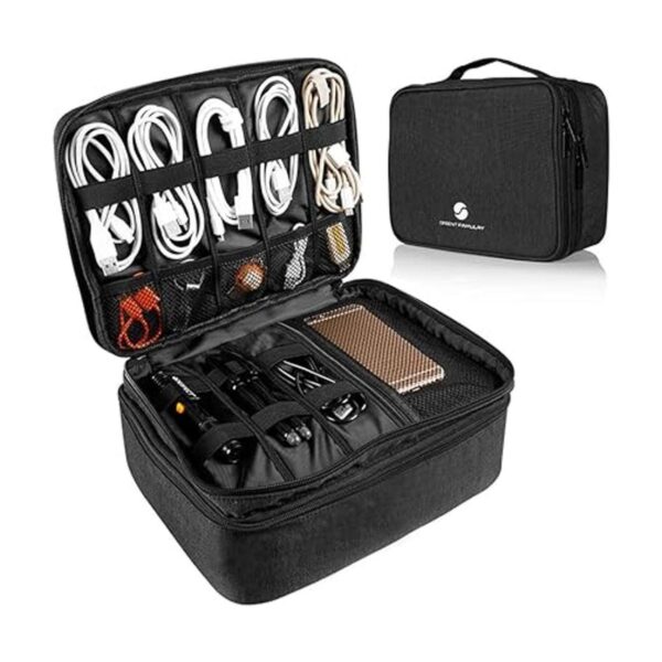 Organizador de electrónica de viaje bolsa organizadora de_1