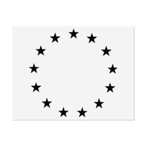 Betsy Ross Plantilla de plantilla de estrellas para
