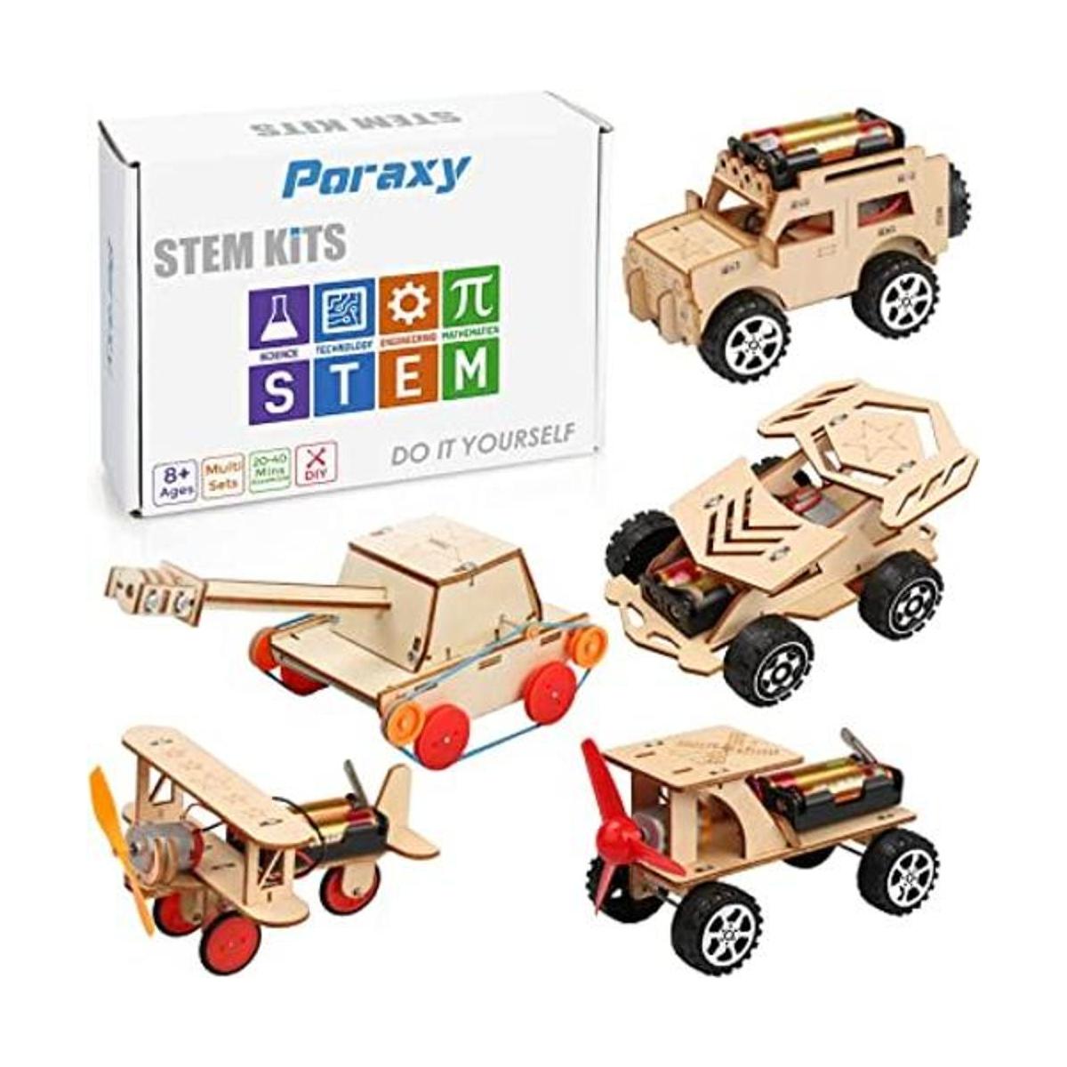 Kit STEM 5 en 1 kits de coche de modelo de madera