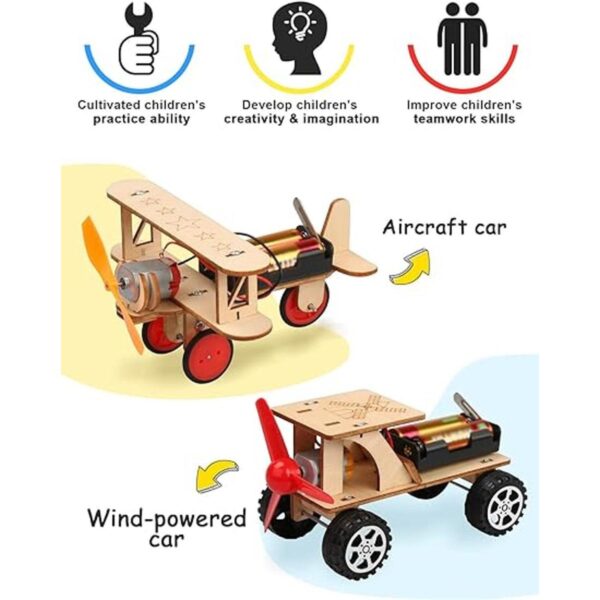 Kit STEM 5 en 1 kits de coche de modelo de madera_3