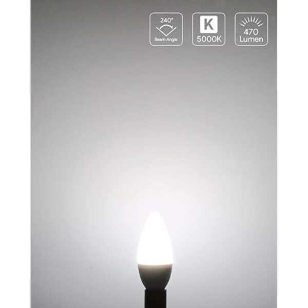 LE E12 LED Candelabra Light Bulbs 40W Equivalent Ceiling_2