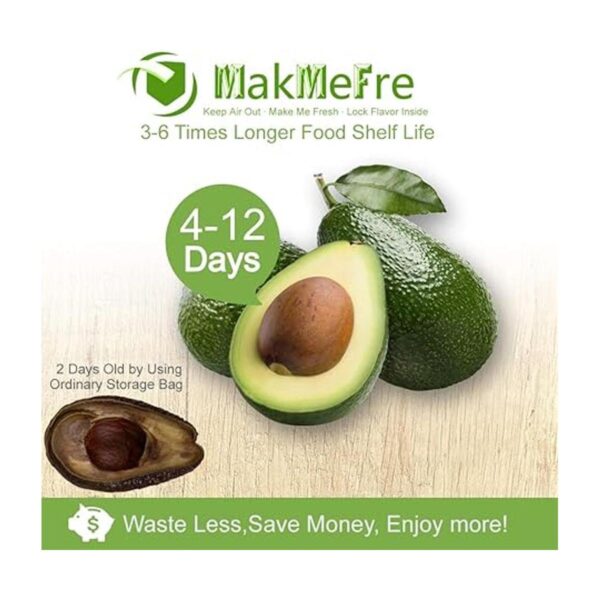 MakMeFre Paquete de 6 bolsas selladoras al vacío de 8 x 20_4