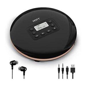 HOTT CD711T Reproductor de CD portátil recargable con_1