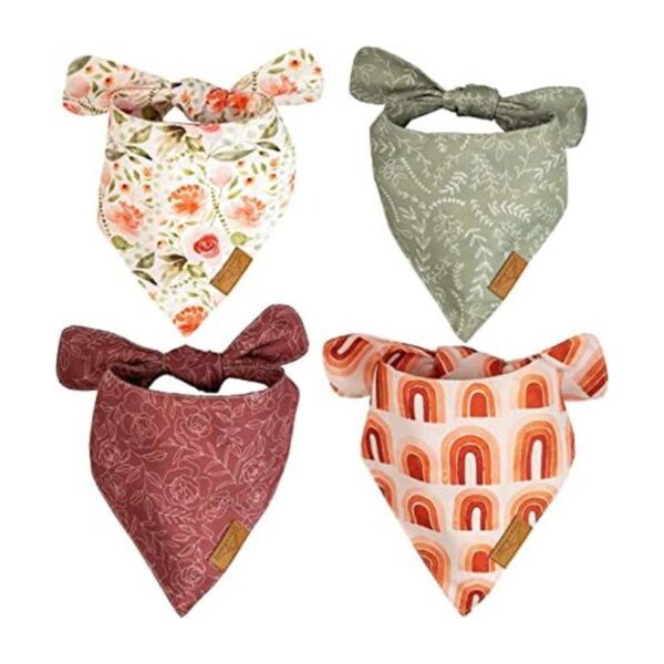 RemyRoo Bandanas para perro 4 unidades set Rubi tela_1