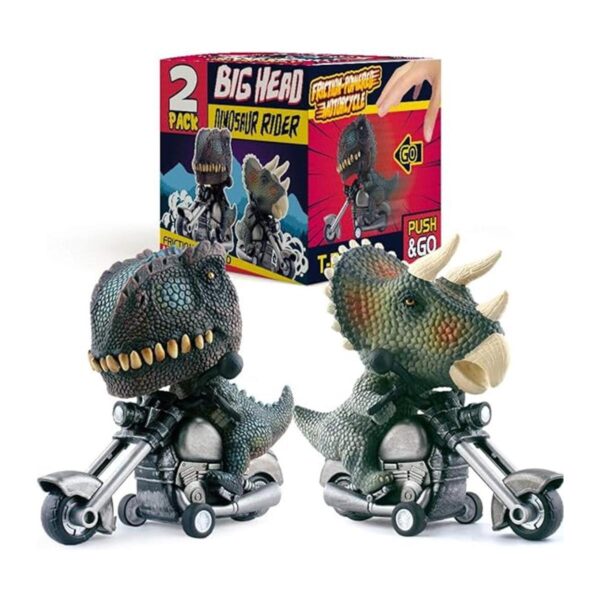 DINOBROS Juego de 2 juguetes de motocicleta para niños de_1