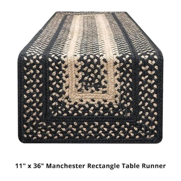 Homespice Manchester Camino de mesa trenzado de yute_6