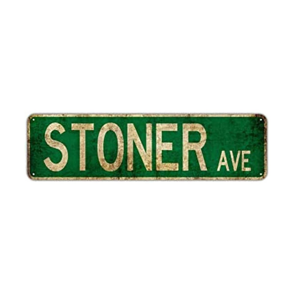 Letrero estilo vintage rústico de Stoner Avenue Street