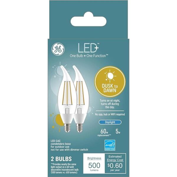 GE Lighting Bombilla LED A19 para exteriores atardecer_1