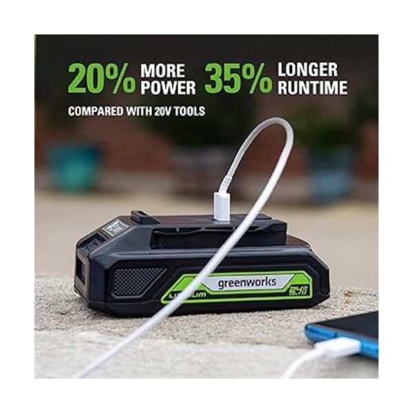 Greenworks Herramientas eléctricas CK24L1520 con kit de_5