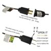Romasaty Cadena de luces LED G40 de 50 pies para patio al