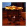 Romasaty Cadena de luces LED G40 de 50 pies para patio al