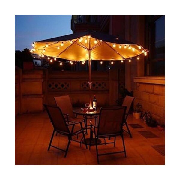 Romasaty Cadena de luces LED G40 de 50 pies para patio al