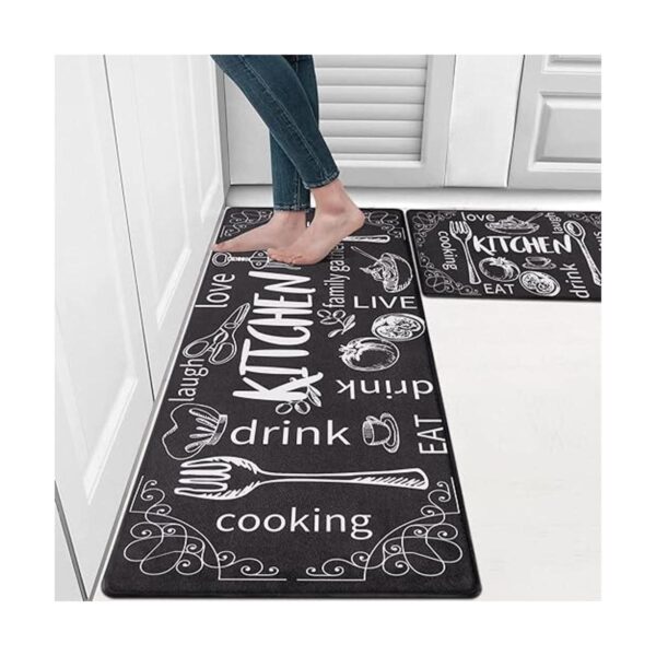 HEBE Juego de 2 alfombrillas de cocina antideslizantes y_6