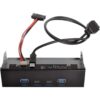 Cablecc USBC y USB 3.0 HUB 4 puertos Panel frontal a placa_1