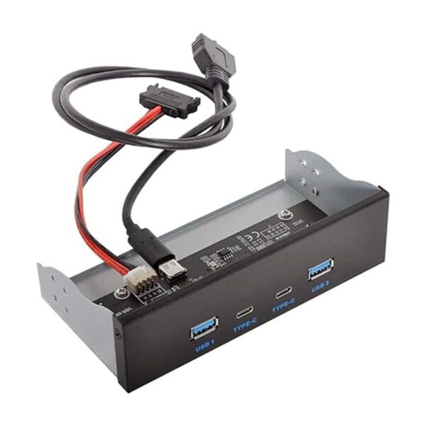Cablecc USBC y USB 3.0 HUB 4 puertos Panel frontal a placa_2