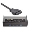 Cablecc USBC y USB 3.0 HUB 4 puertos Panel frontal a placa_4