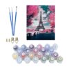 Karyees Kit de pintura de París rosa por números para