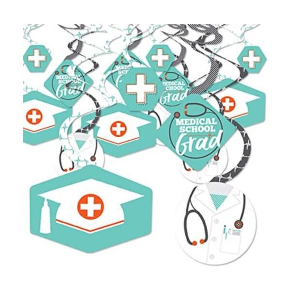 Big Dot of Happiness Medical School Grad Decoración para_1