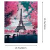 Karyees Kit de pintura de París rosa por números para