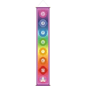 Funnytree Tapiz grande de yoga de 12 x 71 pulgadas diseño_1