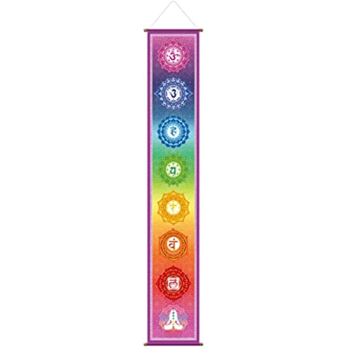 Funnytree Tapiz grande de yoga de 12 x 71 pulgadas diseño