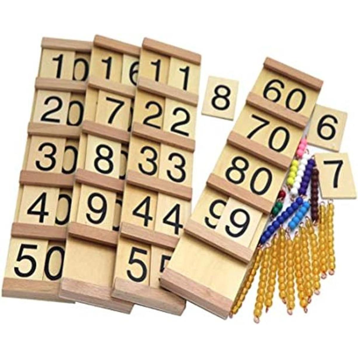 Kghios Montessori Juguetes de matemáticas para niños