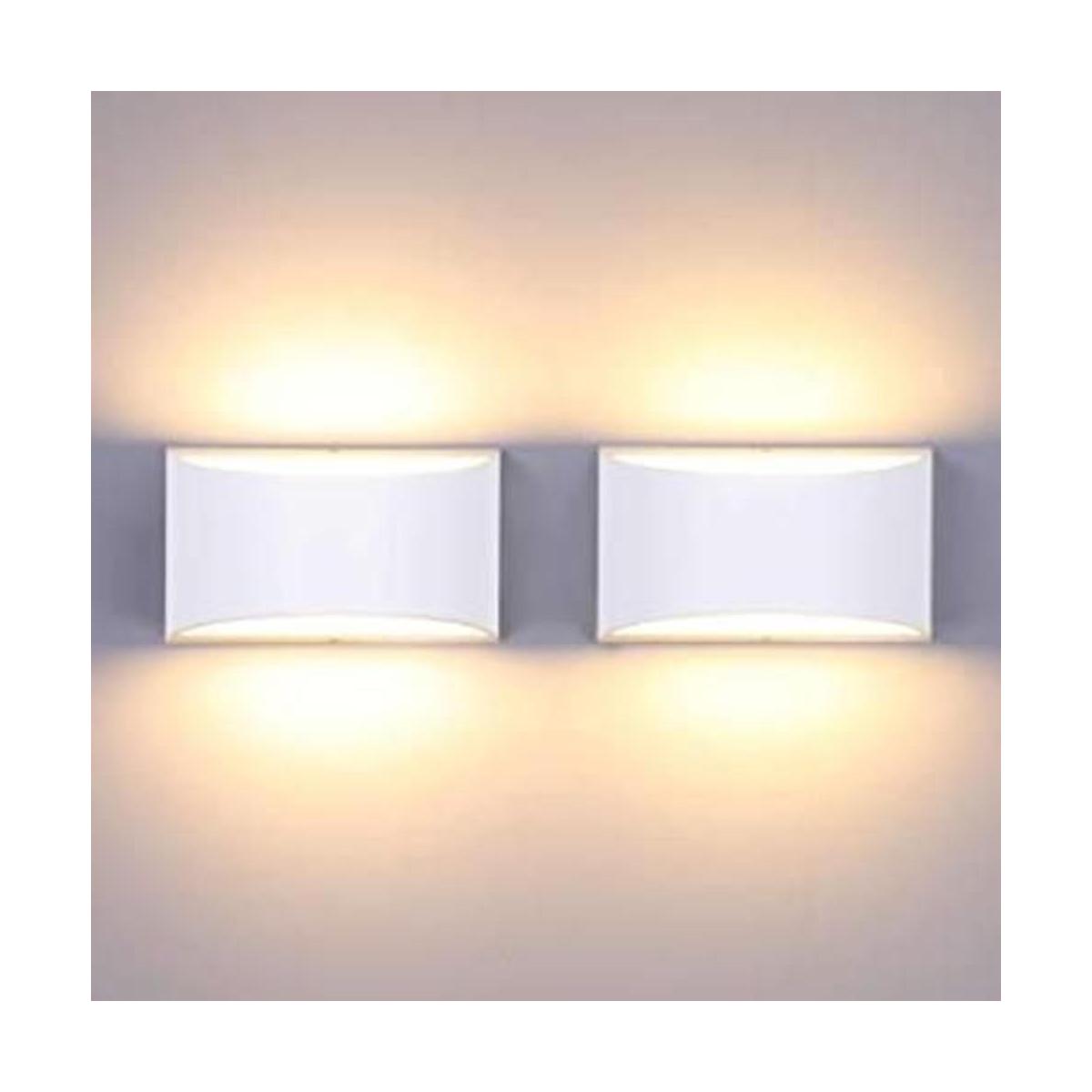 Lightess Moderno aplique de pared 2 luces LED de pared de