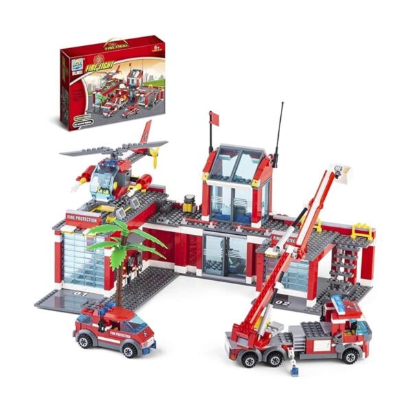 QLT QIAOLETONG Kit de construcción de estación de bomberos_1