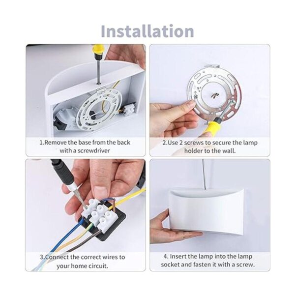 Lightess Moderno aplique de pared 2 luces LED de pared de_4