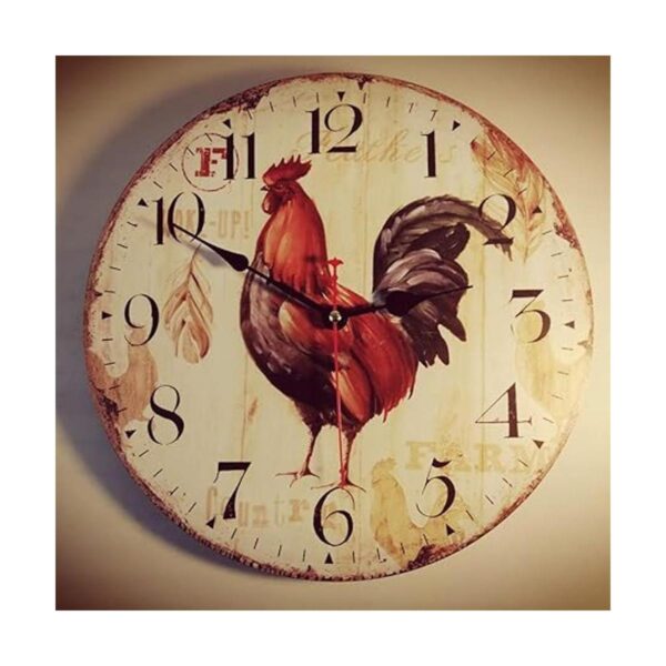 Reloj de pared vintage de 16 pulgadas funciona con pilas_3