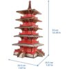 Rompecabezas de madera 3D modelo de edificios de templos_3
