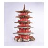 Rompecabezas de madera 3D modelo de edificios de templos_6