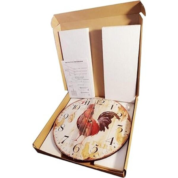 Reloj de pared vintage de 16 pulgadas funciona con pilas_6