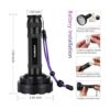 GLOSSDAY Linterna de luz negra 128 linternas UV LED