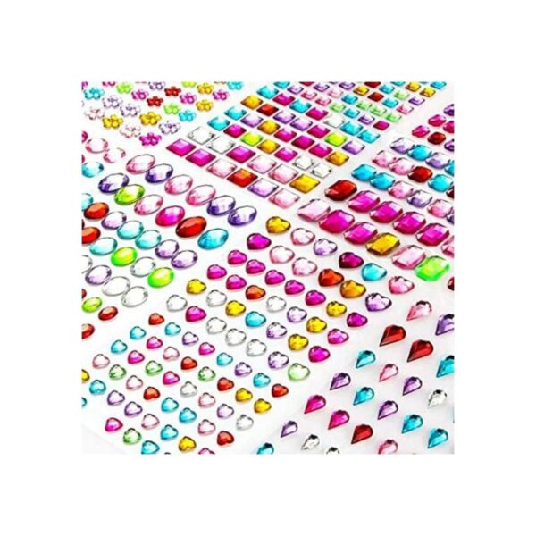 Pegatinas de gemas de 1200 joyas autoadhesivas para